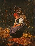 Mihaly Munkacsy Woman Carrying Faggots oil painting picture wholesale
